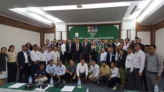 Policy makers and national stakeholders from relevant sectors at UNODC's training on the Nature, Prevention and Treatment of Drug Use Disorders in Siem Reap, Cambodia