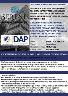 RSS Training 2021 Recovery Support Services Training