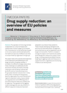 Drug Supply Reduction: An Overview Of EU Policies And Measures
