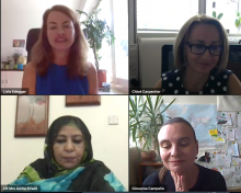 Chloé Carpentier, Giovanna Campello, Her Excellency Amira Elfadil, Livia Edegger