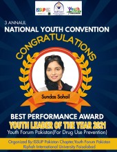 Youth Leader of The Year 2021(Sundas Sohail)