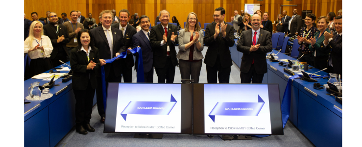 An image of the ICATI Launch at United Nations CND on March 21, 2024